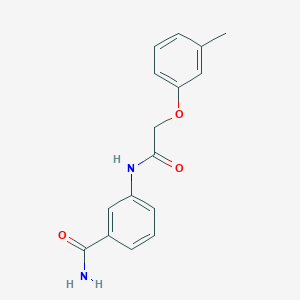 3-{[(3-methylphenoxy)acetyl]amino}benzamide