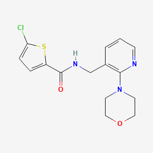 molecular formula C15H16ClN3O2S B5179810 5-chloro-N-{[2-(4-morpholinyl)-3-pyridinyl]methyl}-2-thiophenecarboxamide 