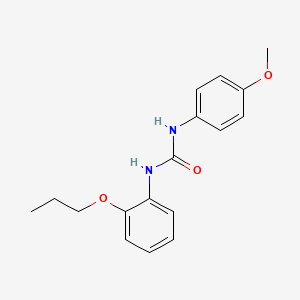 molecular formula C17H20N2O3 B5179864 N-(4-methoxyphenyl)-N'-(2-propoxyphenyl)urea 