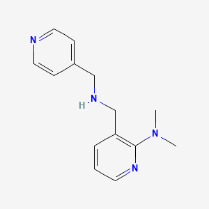 molecular formula C14H18N4 B5179890 N,N-dimethyl-3-{[(4-pyridinylmethyl)amino]methyl}-2-pyridinamine 