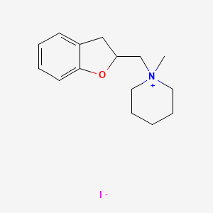 molecular formula C15H22INO B5179926 1-(2,3-dihydro-1-benzofuran-2-ylmethyl)-1-methylpiperidinium iodide 