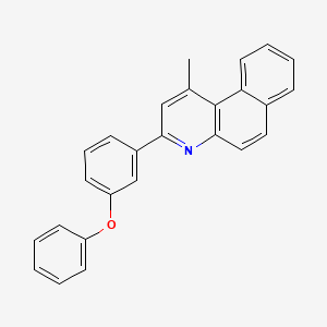 molecular formula C26H19NO B5179976 1-methyl-3-(3-phenoxyphenyl)benzo[f]quinoline 