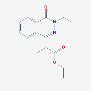 molecular formula C15H18N2O3 B5180030 ethyl 2-(3-ethyl-4-oxo-3,4-dihydro-1-phthalazinyl)propanoate CAS No. 356790-55-1