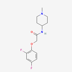 molecular formula C14H18F2N2O2 B5180066 2-(2,4-difluorophenoxy)-N-(1-methyl-4-piperidinyl)acetamide 