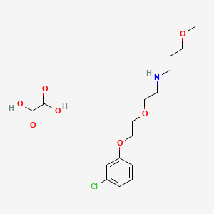 molecular formula C16H24ClNO7 B5180068 N-{2-[2-(3-chlorophenoxy)ethoxy]ethyl}-3-methoxy-1-propanamine oxalate 