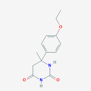 molecular formula C13H16N2O3 B5180086 6-(4-ethoxyphenyl)-6-methyldihydro-2,4(1H,3H)-pyrimidinedione 