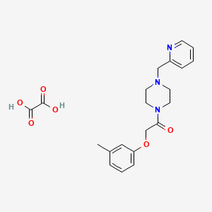 molecular formula C21H25N3O6 B5180093 1-[(3-methylphenoxy)acetyl]-4-(2-pyridinylmethyl)piperazine oxalate 