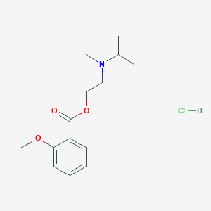 molecular formula C14H22ClNO3 B5180115 2-[isopropyl(methyl)amino]ethyl 2-methoxybenzoate hydrochloride 