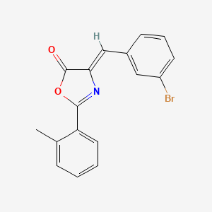 molecular formula C17H12BrNO2 B5180159 4-(3-bromobenzylidene)-2-(2-methylphenyl)-1,3-oxazol-5(4H)-one 
