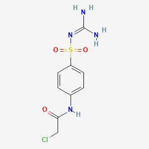 molecular formula C9H11ClN4O3S B5180169 2-chloro-N-(4-{[(diaminomethylene)amino]sulfonyl}phenyl)acetamide 
