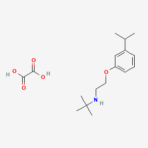 molecular formula C17H27NO5 B5180197 N-[2-(3-isopropylphenoxy)ethyl]-2-methyl-2-propanamine oxalate 
