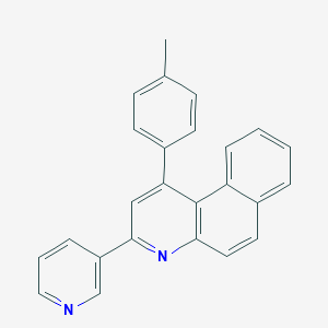 molecular formula C25H18N2 B5180200 1-(4-methylphenyl)-3-(3-pyridinyl)benzo[f]quinoline 