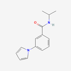 molecular formula C14H16N2O B5180238 N-isopropyl-3-(1H-pyrrol-1-yl)benzamide 
