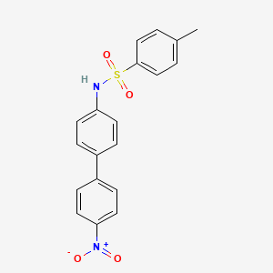 molecular formula C19H16N2O4S B5180254 4-methyl-N-(4'-nitro-4-biphenylyl)benzenesulfonamide 