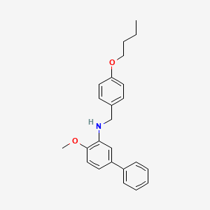 molecular formula C24H27NO2 B5180266 (4-butoxybenzyl)(4-methoxy-3-biphenylyl)amine 