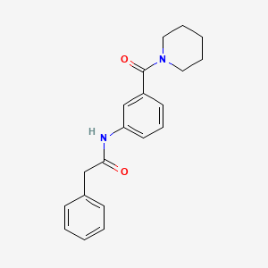 2-phenyl-N-[3-(1-piperidinylcarbonyl)phenyl]acetamide
