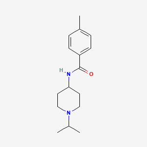 molecular formula C16H24N2O B5180309 N-(1-isopropyl-4-piperidinyl)-4-methylbenzamide CAS No. 959239-02-2