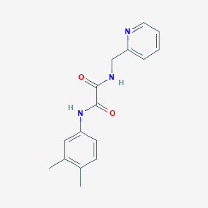 molecular formula C16H17N3O2 B5180358 N-(3,4-dimethylphenyl)-N'-(2-pyridinylmethyl)ethanediamide 