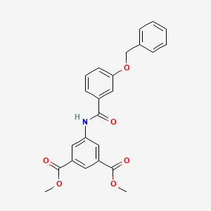 molecular formula C24H21NO6 B5180426 dimethyl 5-{[3-(benzyloxy)benzoyl]amino}isophthalate 