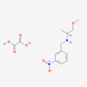 molecular formula C13H18N2O7 B5180427 (2-methoxy-1-methylethyl)(3-nitrobenzyl)amine oxalate 