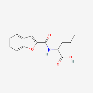 molecular formula C15H17NO4 B5180455 N-(1-benzofuran-2-ylcarbonyl)norleucine 