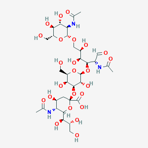 B051805 N-Acetylneuraminyl(2-3)galactosyl(1-3)-N-acetylglucosyl(1-6)-N-acetylgalactose CAS No. 122137-12-6