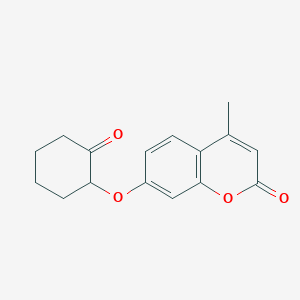 molecular formula C16H16O4 B5180568 4-甲基-7-[(2-氧代环己基)氧基]-2H-色烯-2-酮 CAS No. 86048-54-6