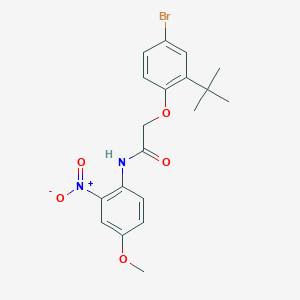 molecular formula C19H21BrN2O5 B5180647 2-(4-bromo-2-tert-butylphenoxy)-N-(4-methoxy-2-nitrophenyl)acetamide 