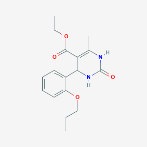 molecular formula C17H22N2O4 B5180730 ethyl 6-methyl-2-oxo-4-(2-propoxyphenyl)-1,2,3,4-tetrahydro-5-pyrimidinecarboxylate 
