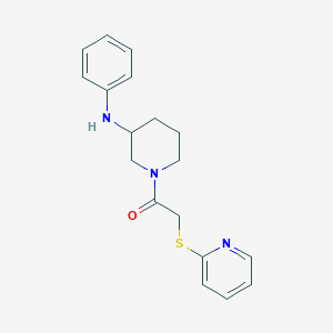 molecular formula C18H21N3OS B5180769 N-phenyl-1-[(2-pyridinylthio)acetyl]-3-piperidinamine 