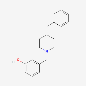 molecular formula C19H23NO B5180826 3-[(4-benzyl-1-piperidinyl)methyl]phenol 