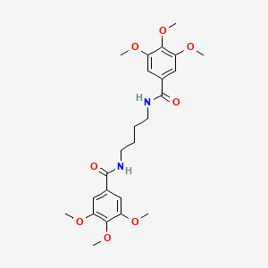 molecular formula C24H32N2O8 B5180829 N,N'-1,4-butanediylbis(3,4,5-trimethoxybenzamide) 