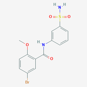 N-[3-(aminosulfonyl)phenyl]-5-bromo-2-methoxybenzamide