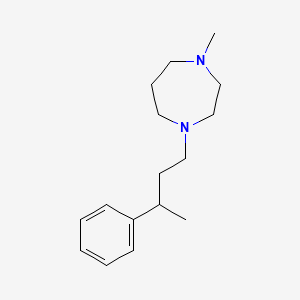 molecular formula C16H26N2 B5180837 1-methyl-4-(3-phenylbutyl)-1,4-diazepane 