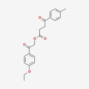 molecular formula C21H22O5 B5180879 2-(4-ethoxyphenyl)-2-oxoethyl 4-(4-methylphenyl)-4-oxobutanoate 