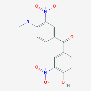 molecular formula C15H13N3O6 B5180925 [4-(dimethylamino)-3-nitrophenyl](4-hydroxy-3-nitrophenyl)methanone 