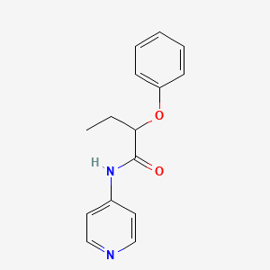 molecular formula C15H16N2O2 B5180936 2-phenoxy-N-4-pyridinylbutanamide 