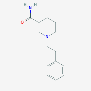 molecular formula C14H20N2O B5180945 1-(2-phenylethyl)-3-piperidinecarboxamide 
