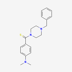 molecular formula C20H25N3S B5180959 4-[(4-benzyl-1-piperazinyl)carbonothioyl]-N,N-dimethylaniline 