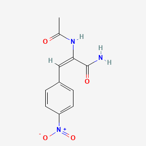 molecular formula C11H11N3O4 B5181034 2-(acetylamino)-3-(4-nitrophenyl)acrylamide 