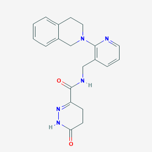 N-{[2-(3,4-dihydro-2(1H)-isoquinolinyl)-3-pyridinyl]methyl}-6-oxo-1,4,5,6-tetrahydro-3-pyridazinecarboxamide