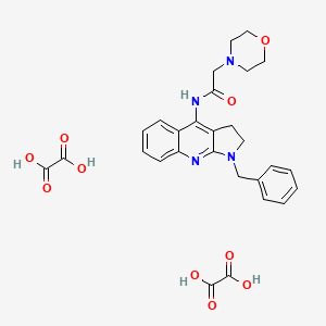 molecular formula C28H30N4O10 B5181047 N-(1-benzyl-2,3-dihydro-1H-pyrrolo[2,3-b]quinolin-4-yl)-2-(4-morpholinyl)acetamide diethanedioate 