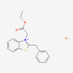 molecular formula C18H18BrNO2S B5181052 2-benzyl-3-(2-ethoxy-2-oxoethyl)-1,3-benzothiazol-3-ium bromide 
