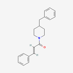molecular formula C21H23NO B5181081 4-benzyl-1-cinnamoylpiperidine 