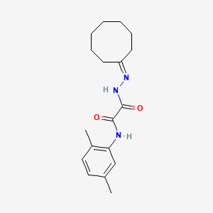 2-(2-cyclooctylidenehydrazino)-N-(2,5-dimethylphenyl)-2-oxoacetamide