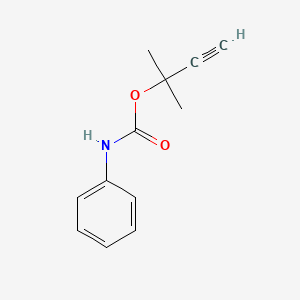 molecular formula C12H13NO2 B5181112 1,1-dimethyl-2-propyn-1-yl phenylcarbamate CAS No. 6289-19-6