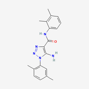 molecular formula C19H21N5O B5181134 5-amino-N-(2,3-dimethylphenyl)-1-(2,5-dimethylphenyl)-1H-1,2,3-triazole-4-carboxamide 