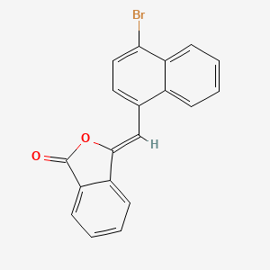 molecular formula C19H11BrO2 B5181154 3-[(4-bromo-1-naphthyl)methylene]-2-benzofuran-1(3H)-one 