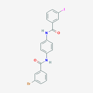 molecular formula C20H14BrIN2O2 B5181182 3-bromo-N-{4-[(3-iodobenzoyl)amino]phenyl}benzamide 