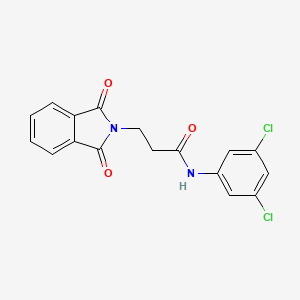 molecular formula C17H12Cl2N2O3 B5181220 N-(3,5-dichlorophenyl)-3-(1,3-dioxo-1,3-dihydro-2H-isoindol-2-yl)propanamide 